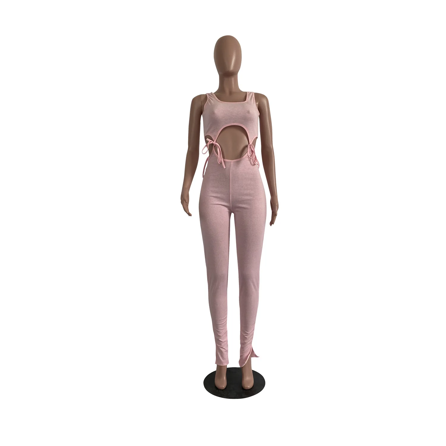 Cutubly Solid Sexy Jumpsuit Cut Out High Waist Casual Jumpsuit Bandage Sexy Jumpsuits for Women Summer Knitted Women Playsuit
Cutubly Solid Sexy Jumpsuit Cut Out High Waist Casual Jumpsuit Bandage Sexy Jumpsuits for Women Summer Knitted Women Playsuit