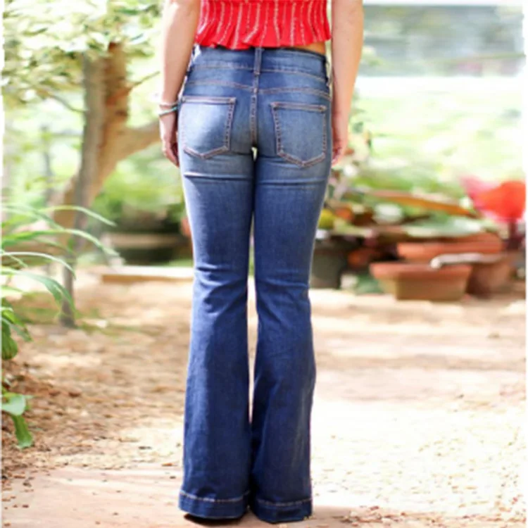 Black Bell Bottom Jeans Women Spring Autumn Casual Skinny Mid Waist Denim Flare Pants Woman Fashion Slim Fit Bleached Blue Jeans
Black Bell Bottom Jeans Women Spring Autumn Casual Skinny Mid Waist Denim Flare Pants Woman Fashion Slim Fit Bleached Blue Jeans