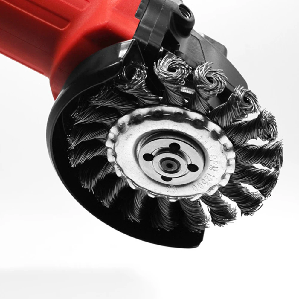 Knotted Bench Steel Wire Brush Deburring Derusting Angle Grinder Cleaner Accessories Rust Removal Wheel Metal Disc Brush
Knotted Bench Steel Wire Brush Deburring Derusting Angle Grinder Cleaner Accessories Rust Removal Wheel Metal Disc Brush