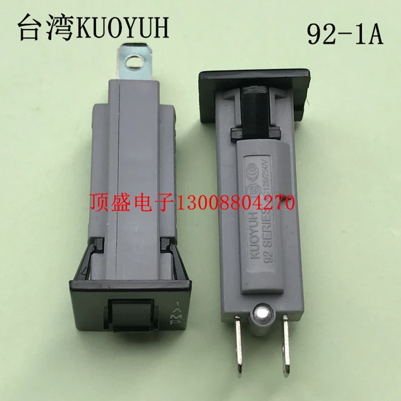 

2Pcs KUOYUH 92 Series 1A 1.5 2A 2.5 3 4 5 7 8 9A 10A 12A 15A 20A Power overload overcurrent protector AC125/250VAC 32VDC 50/60HZ