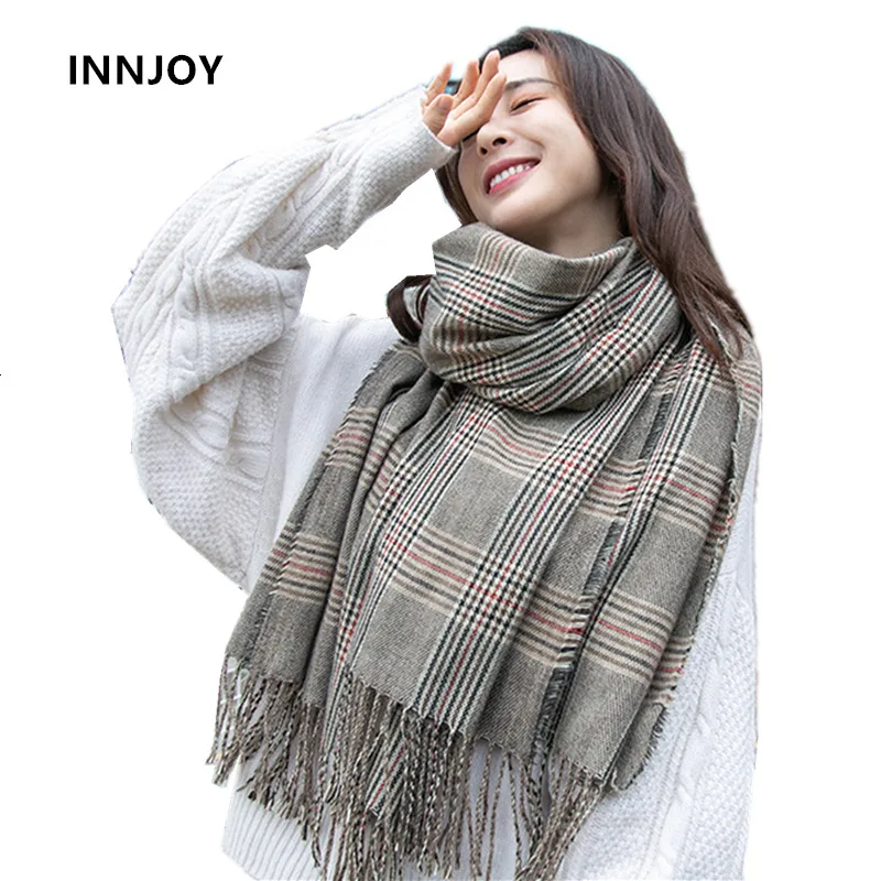 Fashion Autumn Winter Warm Cashmere Scarves Plaid High Quality Long Tassels Women Thicken Wrap Shawl Ladies Wool Pashmina
Fashion Autumn Winter Warm Cashmere Scarves Plaid High Quality Long Tassels Women Thicken Wrap Shawl Ladies Wool Pashmina