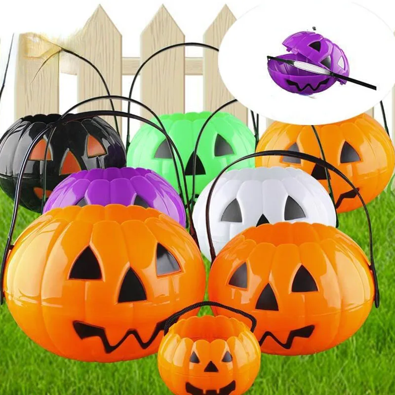 Plastic Pumpkin Bucket Stylish Performance Prop Sweet Holder For Halloween Party Organizer Box With Handle Trick Or Treat Supply
Plastic Pumpkin Bucket Stylish Performance Prop Sweet Holder For Halloween Party Organizer Box With Handle Trick Or Treat Supply