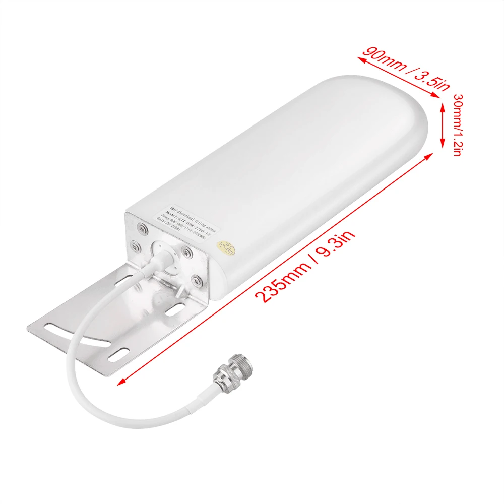 LTE Antenna 10dBi Outdoor Wall Mount Dual SMA 3G/4G LTE Antenna For 4G LTE Router Modem Mobile Cell Phone Signal Booster
LTE Antenna 10dBi Outdoor Wall Mount Dual SMA 3G/4G LTE Antenna For 4G LTE Router Modem Mobile Cell Phone Signal Booster