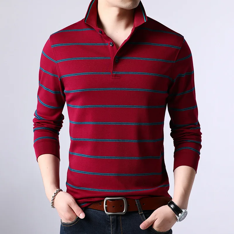 Mens T Shirts Fashion 2021 Autumn New T-shirt Cotton Middle-aged and Young Men's Thin Section Lapel Long Sleeve T Shirt Men
Mens T Shirts Fashion 2021 Autumn New T-shirt Cotton Middle-aged and Young Men's Thin Section Lapel Long Sleeve T Shirt Men