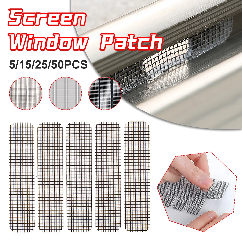 5/15/25/50PCS Anti-insect Fly Bug Door Window Mosquito Screen Net Repair Tape Patch Adhesive Window Repair Accessories Homeroom
5/15/25/50PCS Anti-insect Fly Bug Door Window Mosquito Screen Net Repair Tape Patch Adhesive Window Repair Accessories Homeroom