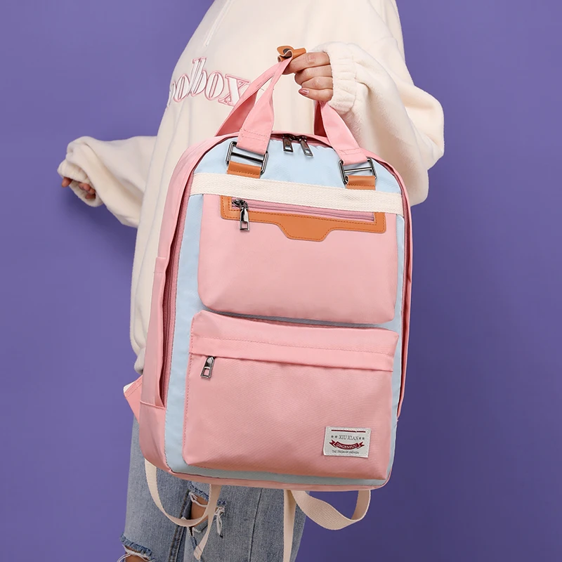 School Bag for Teenage Girl Shoulder Bags Classical Backpack Nylon Satchel Women Backpack Large 15.6 Inch Laptop Fashion
School Bag for Teenage Girl Shoulder Bags Classical Backpack Nylon Satchel Women Backpack Large 15.6 Inch Laptop Fashion