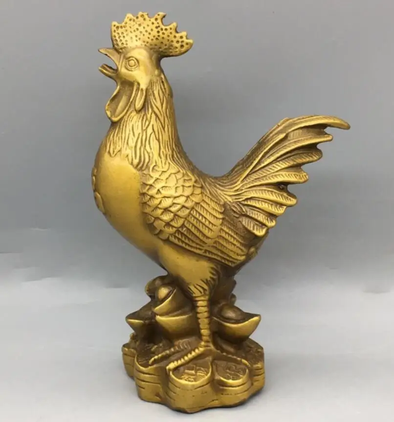 China brass cock crafts statue 
China brass cock crafts statue