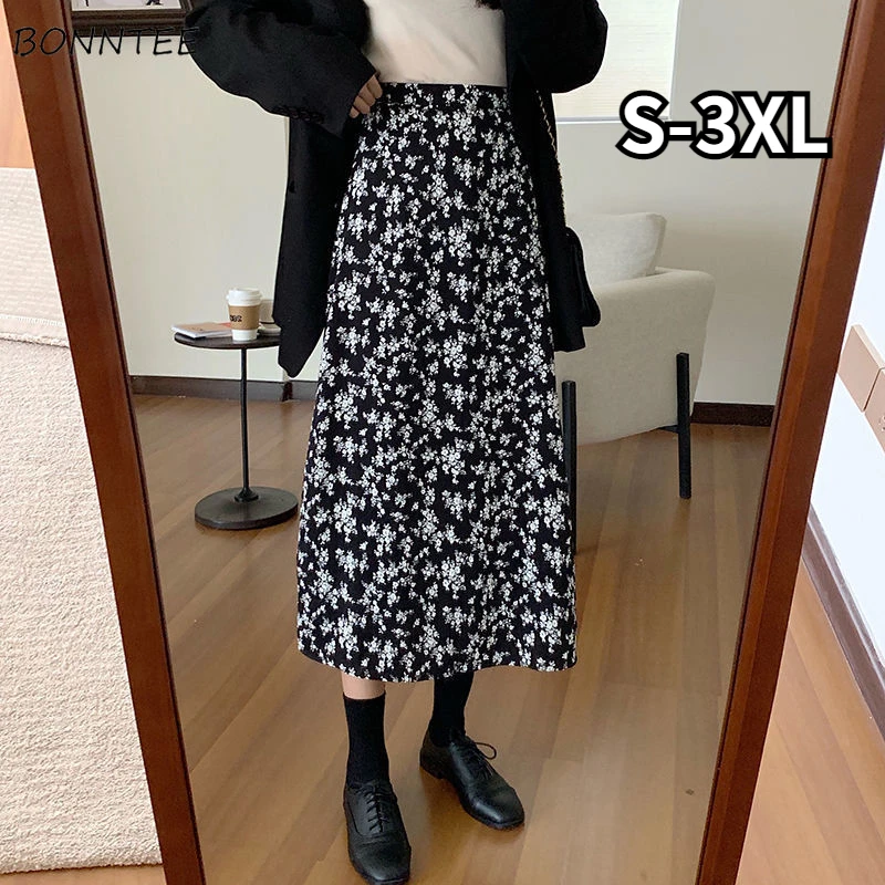 Skirts Women Floral Design Teens Ulzzang Street College Tender Female A-line Casual All-match Midi Temperament Charming Clothes
Skirts Women Floral Design Teens Ulzzang Street College Tender Female A-line Casual All-match Midi Temperament Charming Clothes