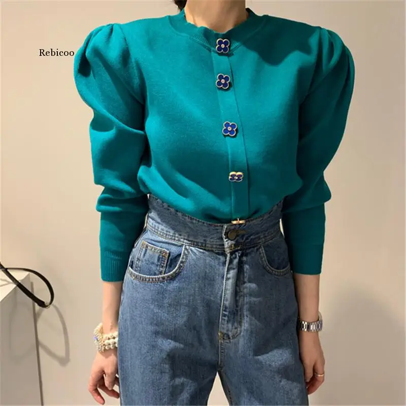 Autumn and Winter Women's Elegant Lucky Four-Leaf Clover Clover Women's Sweater and Pullover Elegant Puff Sleeve Sweater 2 Color
Autumn and Winter Women's Elegant Lucky Four-Leaf Clover Clover Women's Sweater and Pullover Elegant Puff Sleeve Sweater 2 Color