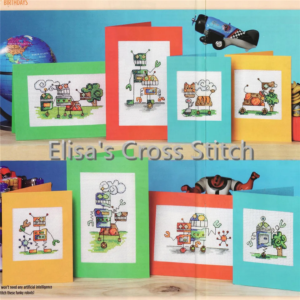 CD340 14ct DIY Invitation Greeting Card With Special Art Full Set CrossStitch Greeting Card Cake Birthday Christmas Gift Robot
CD340 14ct DIY Invitation Greeting Card With Special Art Full Set CrossStitch Greeting Card Cake Birthday Christmas Gift Robot