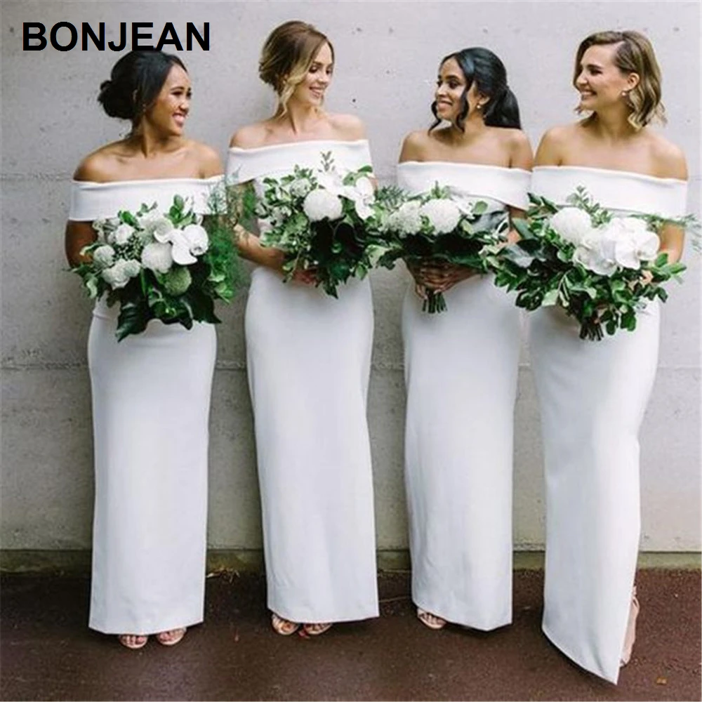 Оптовая цена белые длинные свадебные платья атласное платье подружки невесты