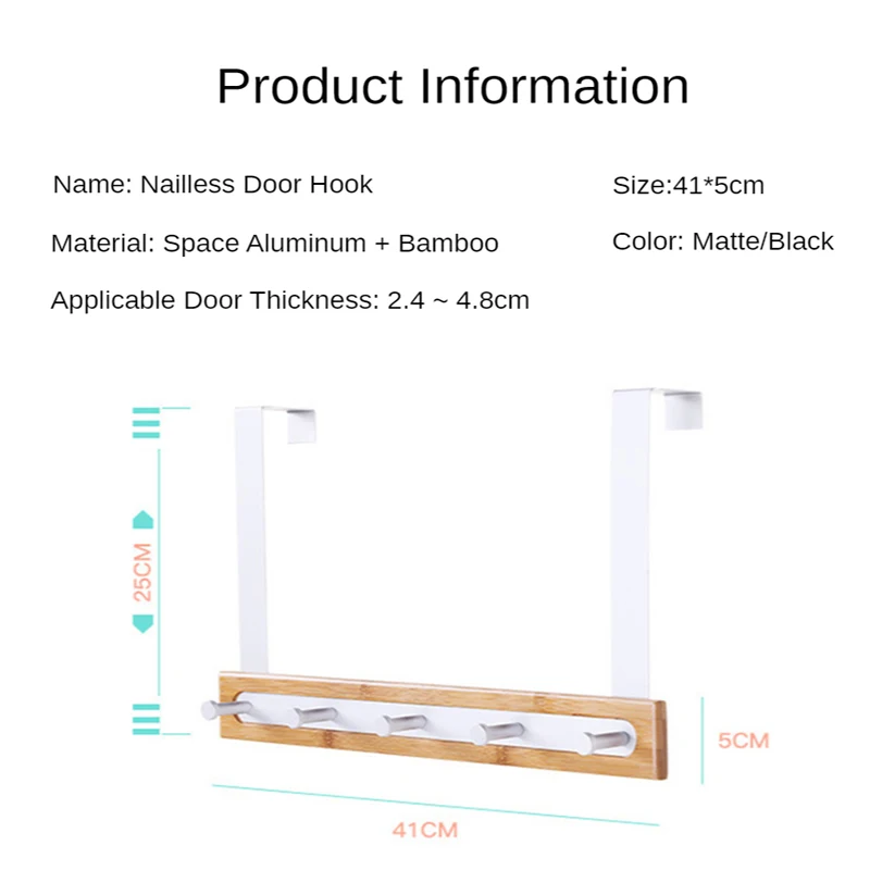 Bamboo Wood Space Aluminum Shelf Towel Rack Clothes Rack Household Bathroom Kitchen Bedroom Storage Rack Free Punch
Bamboo Wood Space Aluminum Shelf Towel Rack Clothes Rack Household Bathroom Kitchen Bedroom Storage Rack Free Punch