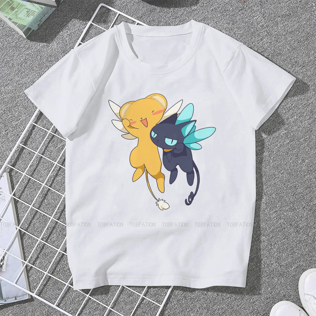 Lucky Cat CCS Women Clothing Card Captor Sakura Anime Graphic Female Tshirts Vintage Grunge Loose Tops Kawaii Girls Streetwear
Lucky Cat CCS Women Clothing Card Captor Sakura Anime Graphic Female Tshirts Vintage Grunge Loose Tops Kawaii Girls Streetwear