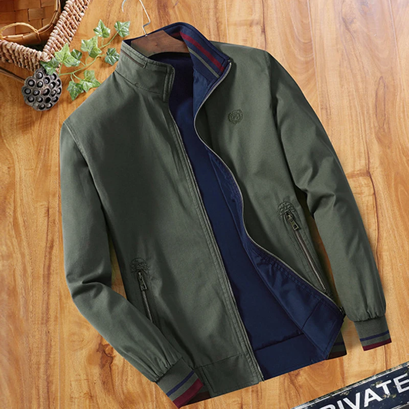 Autumn cotton double sided wear jacket middle-aged elderly men Outerwear dad stand collar two side Coats solid Oversized Clothes
Autumn cotton double sided wear jacket middle-aged elderly men Outerwear dad stand collar two side Coats solid Oversized Clothes