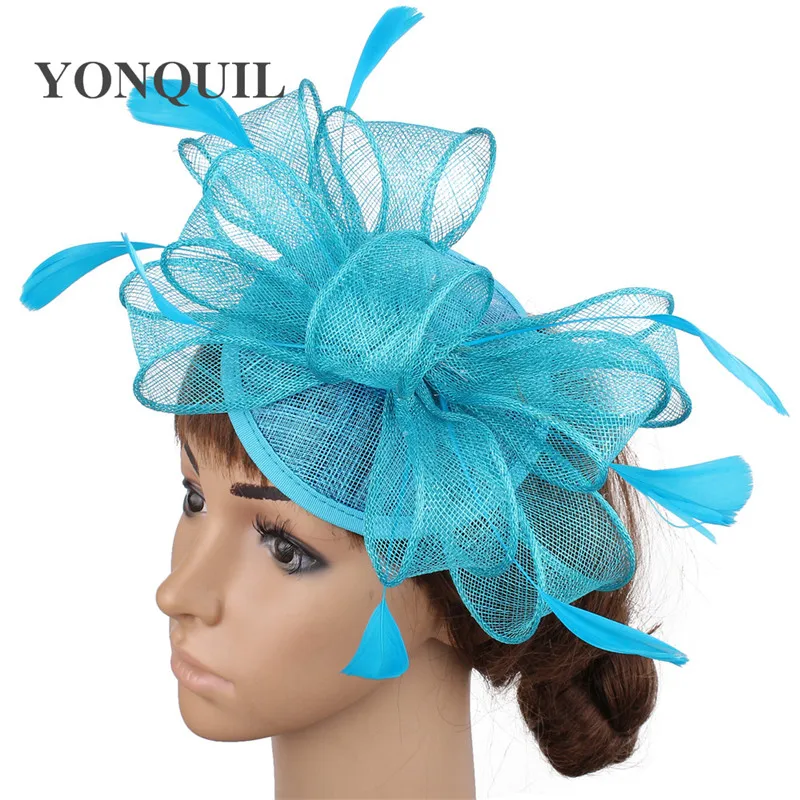 Sinamay Ladies Party Fedora Cap Bridal Wedding Formal Fascinator Hat Hair Clip With Feather Headpiece Fashion Headwear Headband
Sinamay Ladies Party Fedora Cap Bridal Wedding Formal Fascinator Hat Hair Clip With Feather Headpiece Fashion Headwear Headband