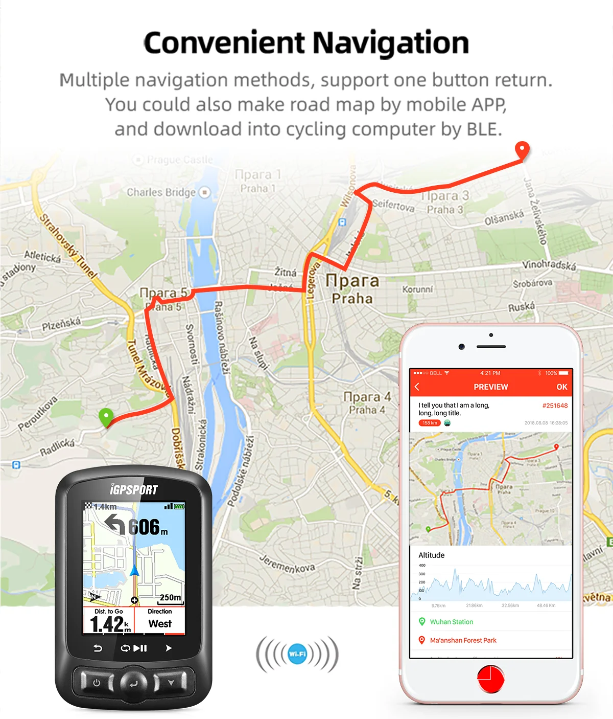 iGPSPORT ANT+ Cycling Computer Bluetooth 4.0BLE IPX7 Waterproof Wireless Bike Computer Bicycle Sensitive GPS Speedometer Cadence
iGPSPORT ANT+ Cycling Computer Bluetooth 4.0BLE IPX7 Waterproof Wireless Bike Computer Bicycle Sensitive GPS Speedometer Cadence