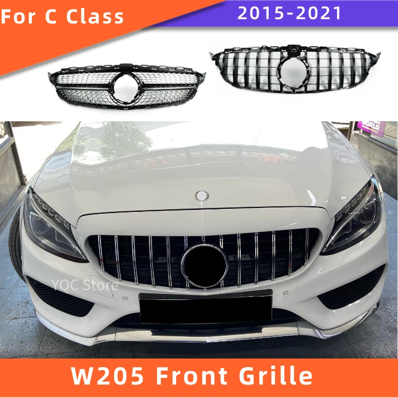 GT Front Bumper Grille for Mercedes W205 C205 2015-2021 C Class C200 C250 C220 C180 C43 C300 ABS Diamond front grill Not Fit C63
GT Front Bumper Grille for Mercedes W205 C205 2015-2021 C Class C200 C250 C220 C180 C43 C300 ABS Diamond front grill Not Fit C63