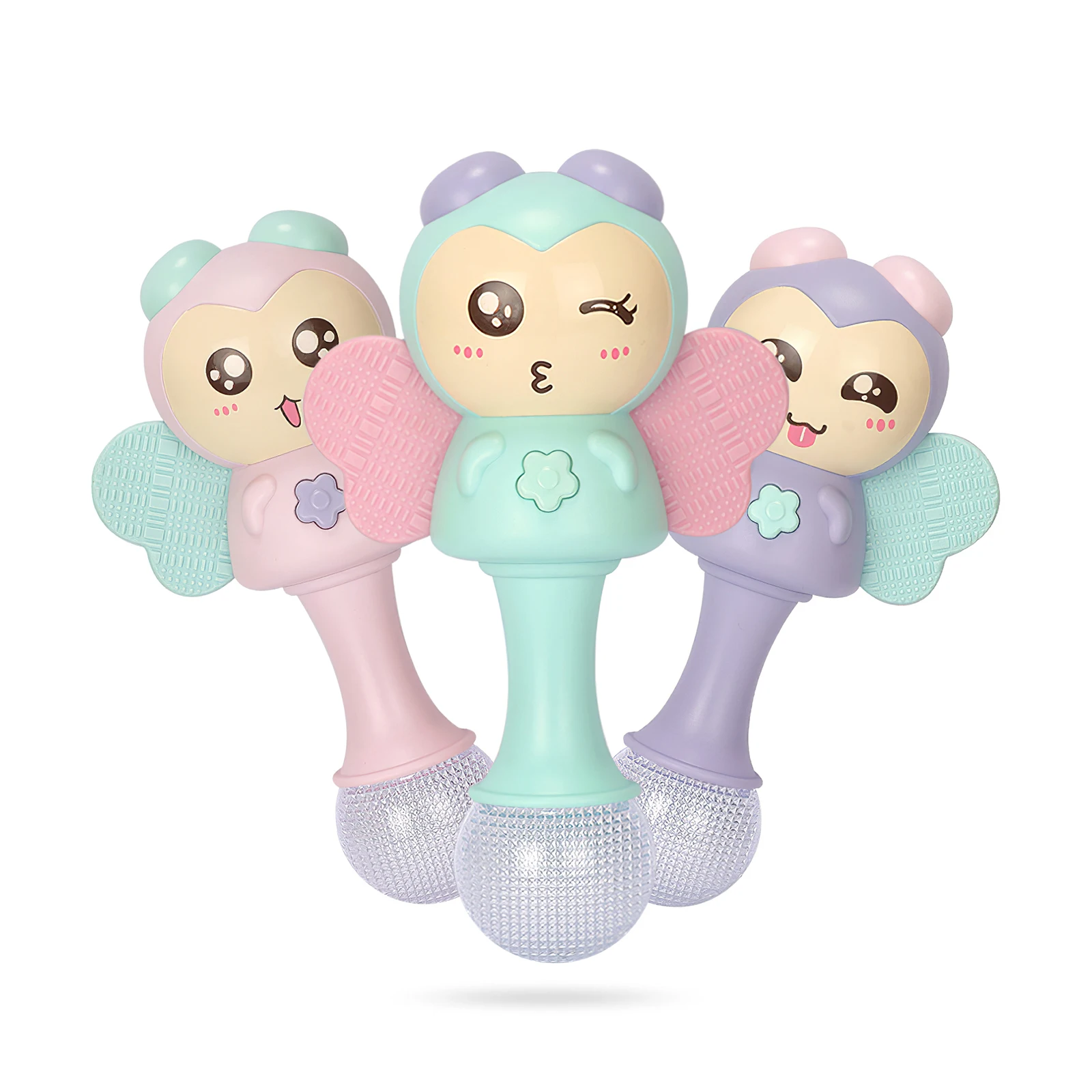 Child Hand Bells Mobile Baby Soothing Music Flashing Teether Rattle Toys Infant Pacifier Stick Newborn Educational Teether Toys
Child Hand Bells Mobile Baby Soothing Music Flashing Teether Rattle Toys Infant Pacifier Stick Newborn Educational Teether Toys