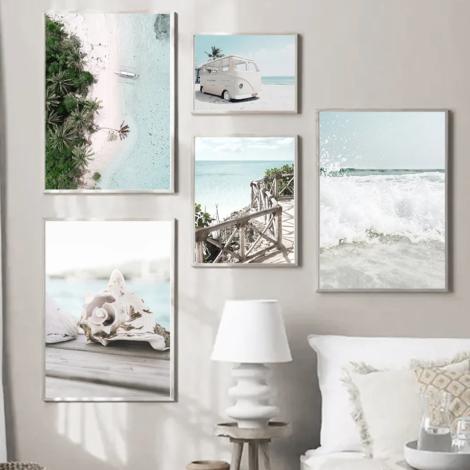 Sea Beach Bus Palm Wave Conch Path Wall Art Canvas Painting Nordic Posters And Prints Decoration Pictures For Living Room Mural
Sea Beach Bus Palm Wave Conch Path Wall Art Canvas Painting Nordic Posters And Prints Decoration Pictures For Living Room Mural