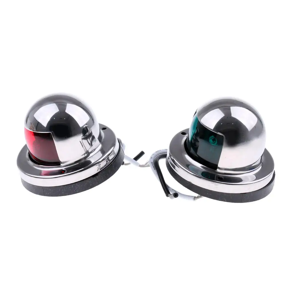 1 Pair Stainless Steel Boat Bow Navigation LED Lighting Waterproof Bow Side Lights Kit - Red and Green
1 Pair Stainless Steel Boat Bow Navigation LED Lighting Waterproof Bow Side Lights Kit - Red and Green