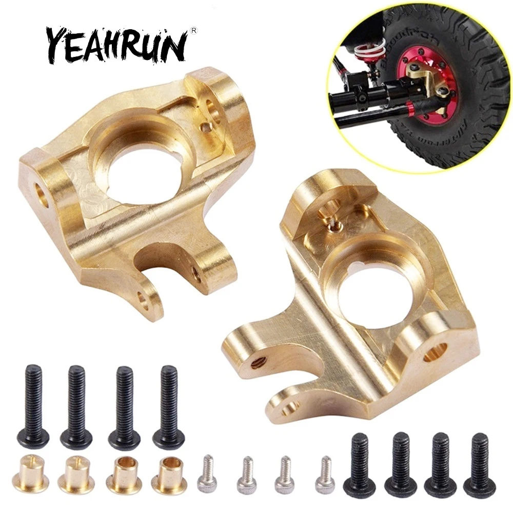 YEAHRUN 1 Pair Brass Heavy Duty Front Steering Knuckle for Axial SCX10 II 90046 1/10 RC Crawler Car Upgrade Parts
YEAHRUN 1 Pair Brass Heavy Duty Front Steering Knuckle for Axial SCX10 II 90046 1/10 RC Crawler Car Upgrade Parts