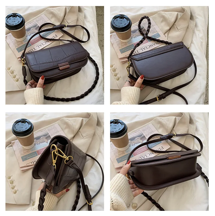 New style ladies shoulder bag solid color pu leather crossbody handbag retro large capacity saddle bag shopping design handbag
New style ladies shoulder bag solid color pu leather crossbody handbag retro large capacity saddle bag shopping design handbag