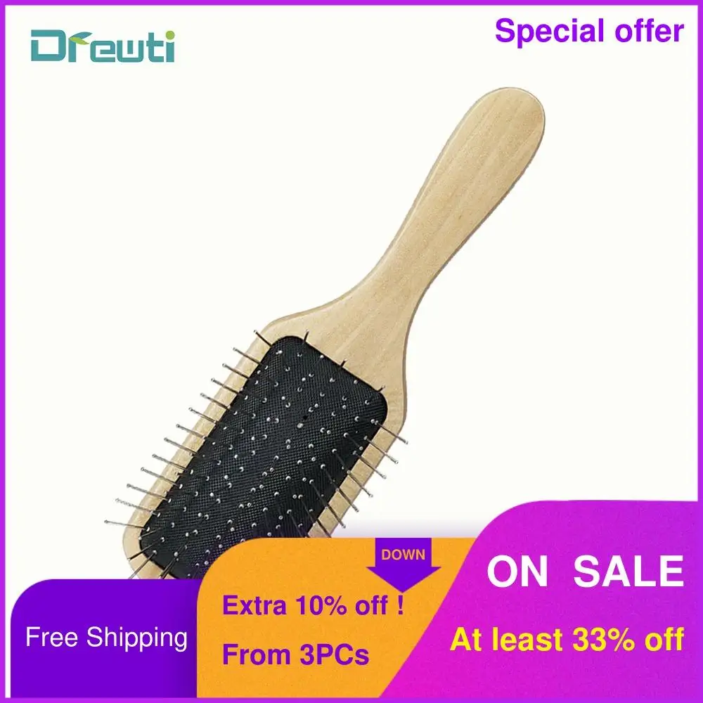 DREWTI Wooden Hair Brush Health And Beauty COMB HAIR Brush Detangling Small Hair Brush Professional Hair Cutting Combs
DREWTI Wooden Hair Brush Health And Beauty COMB HAIR Brush Detangling Small Hair Brush Professional Hair Cutting Combs