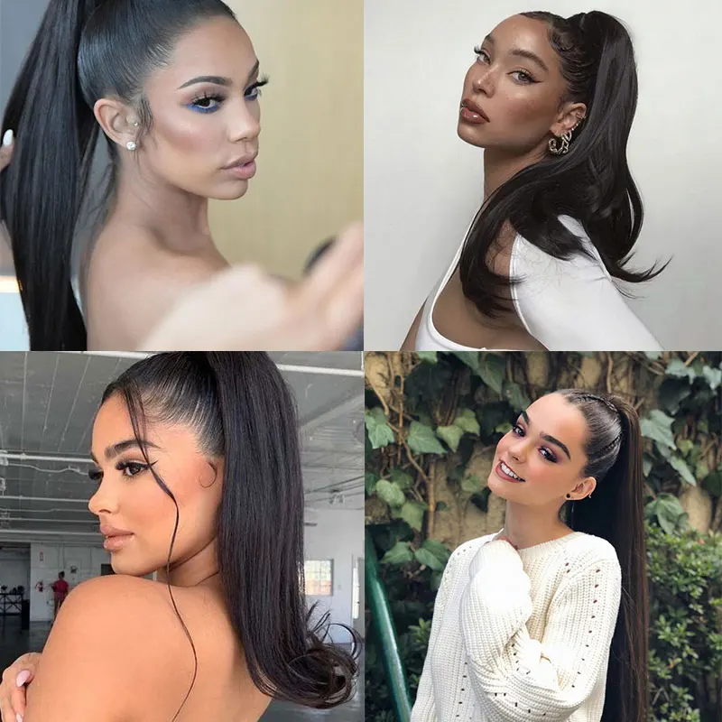 Synthetic Long Straight Ponytail Hairpiece Wigs for Women Cilp on Hair Extensions Natural Black Girls night out look Hairstyle
Synthetic Long Straight Ponytail Hairpiece Wigs for Women Cilp on Hair Extensions Natural Black Girls night out look Hairstyle