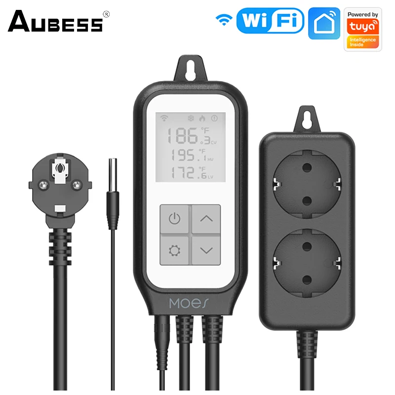Tuya Wifi Smart Power Socket Outlet Temperature Sensor Controller Plug Intelligent Relay Switch Home Automation Remote Control
Tuya Wifi Smart Power Socket Outlet Temperature Sensor Controller Plug Intelligent Relay Switch Home Automation Remote Control
