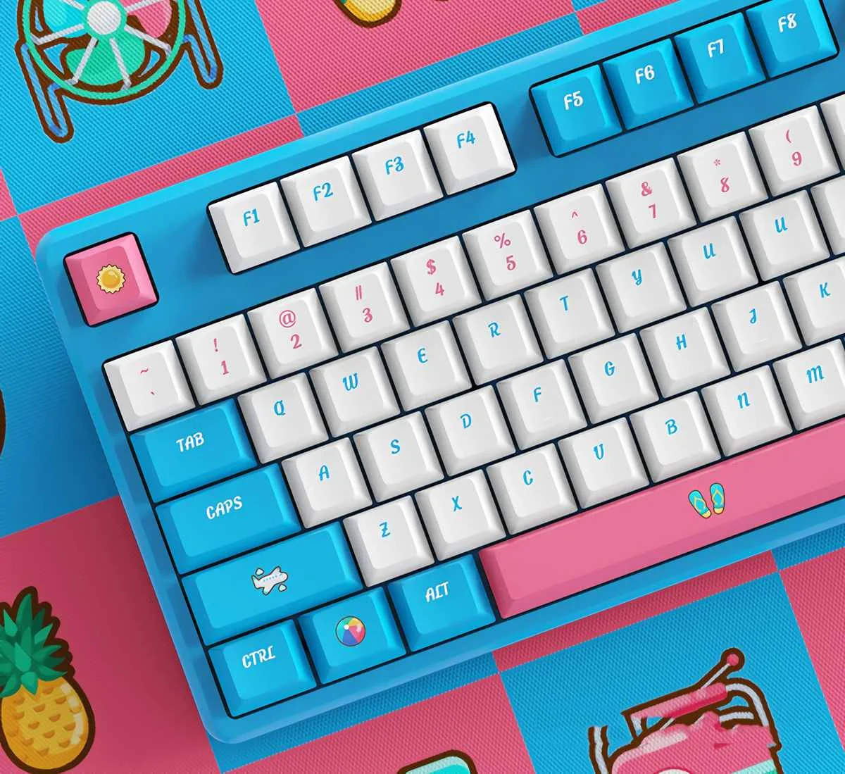 DAGK 128/129 Keys Colorful Summer Keycap Set Cherry/XDA Profile PBT Sublimation Keycaps for Mechanical Keyboards
DAGK 128/129 Keys Colorful Summer Keycap Set Cherry/XDA Profile PBT Sublimation Keycaps for Mechanical Keyboards