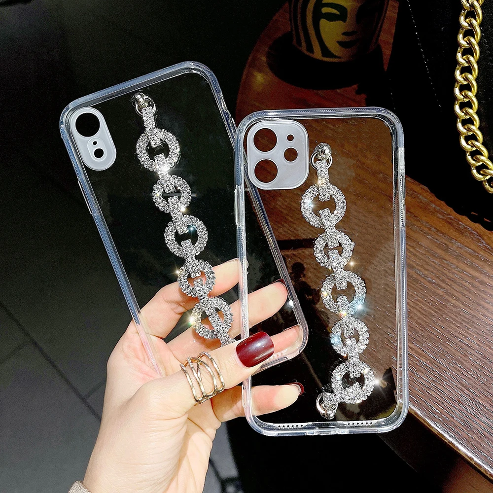 Fashion Transparent Wrist Band Phone Case for IPhone 11 12 Pro Max Luxury Hard PC Cover for IPhone XR X XS 8 7 Plus Coque Funda
Fashion Transparent Wrist Band Phone Case for IPhone 11 12 Pro Max Luxury Hard PC Cover for IPhone XR X XS 8 7 Plus Coque Funda
