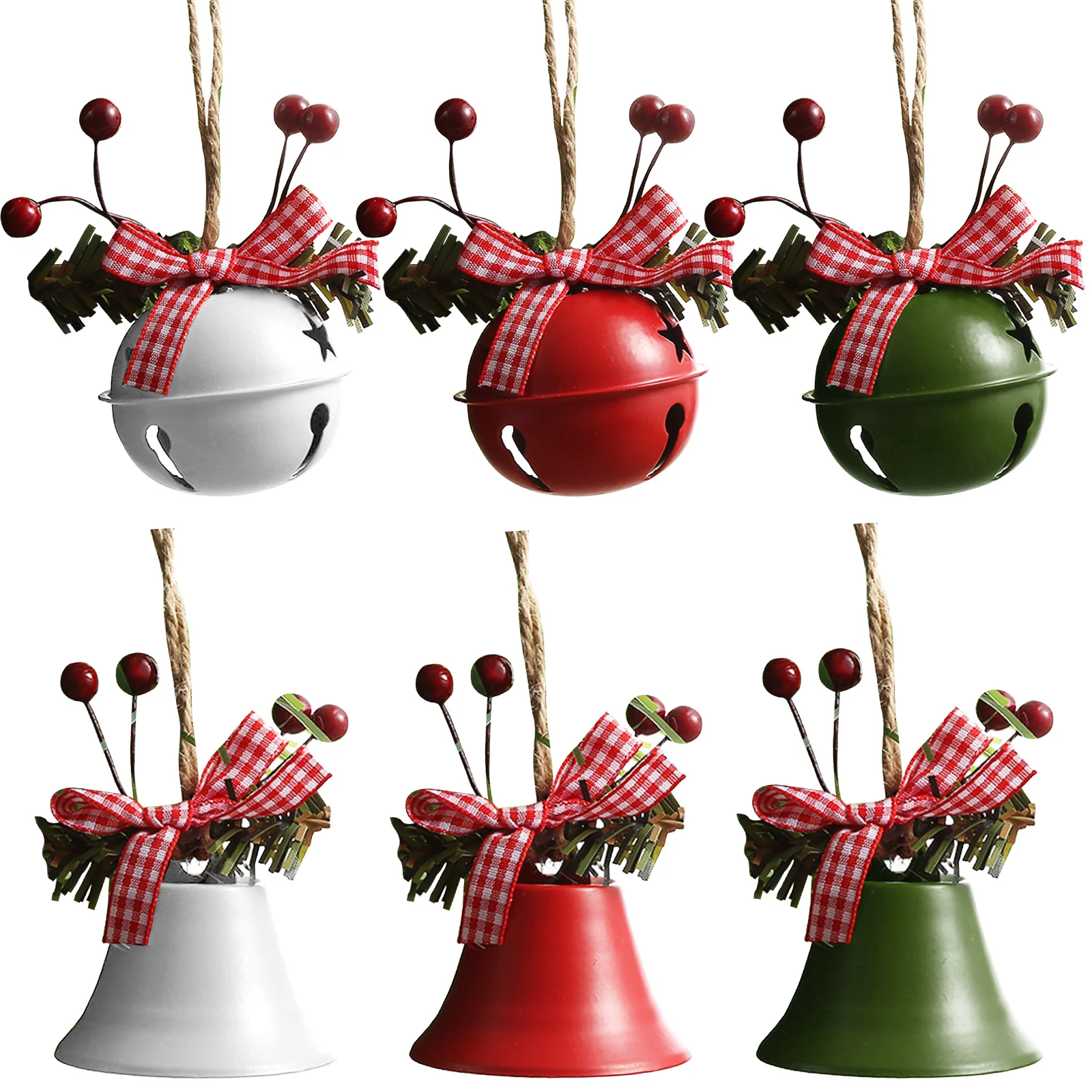 Christmas Jingle Bells Ornaments Metal Iron Christmas Jingle Bells Craft Christmas Bell for Xmas Tree Decor Window Door Supplies
Christmas Jingle Bells Ornaments Metal Iron Christmas Jingle Bells Craft Christmas Bell for Xmas Tree Decor Window Door Supplies