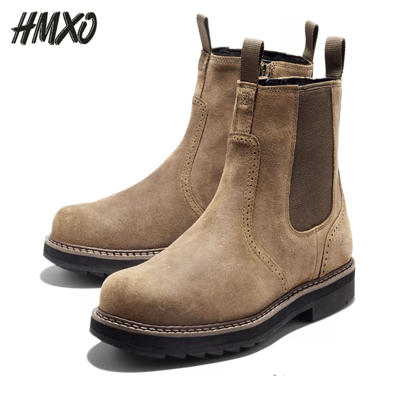 HMXO Wear-resistant Vegetable Tanned British Style Set Foot High-top Men Boots Casual Men's Shoes Black Chelsea Boots Men Boots
HMXO Wear-resistant Vegetable Tanned British Style Set Foot High-top Men Boots Casual Men's Shoes Black Chelsea Boots Men Boots
