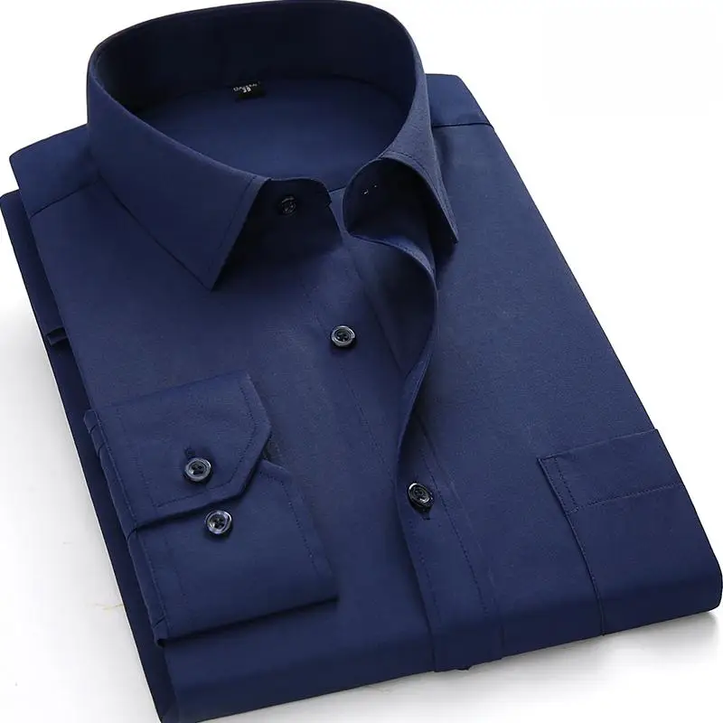 Plus Size 8xl large men's dress shirts oversized Shirt turndown collar long sleeve regular fit Social Shirts mens Front Pocket
Plus Size 8xl large men's dress shirts oversized Shirt turndown collar long sleeve regular fit Social Shirts mens Front Pocket