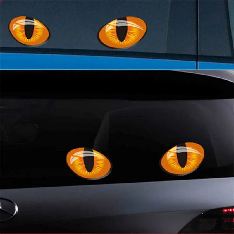 12X10cm Cute Simulation Cat Eyes Car Stickers 3D Vinyl Decal for Rearview Mirror Car Head Engine Cover Windows Decoration
12X10cm Cute Simulation Cat Eyes Car Stickers 3D Vinyl Decal for Rearview Mirror Car Head Engine Cover Windows Decoration