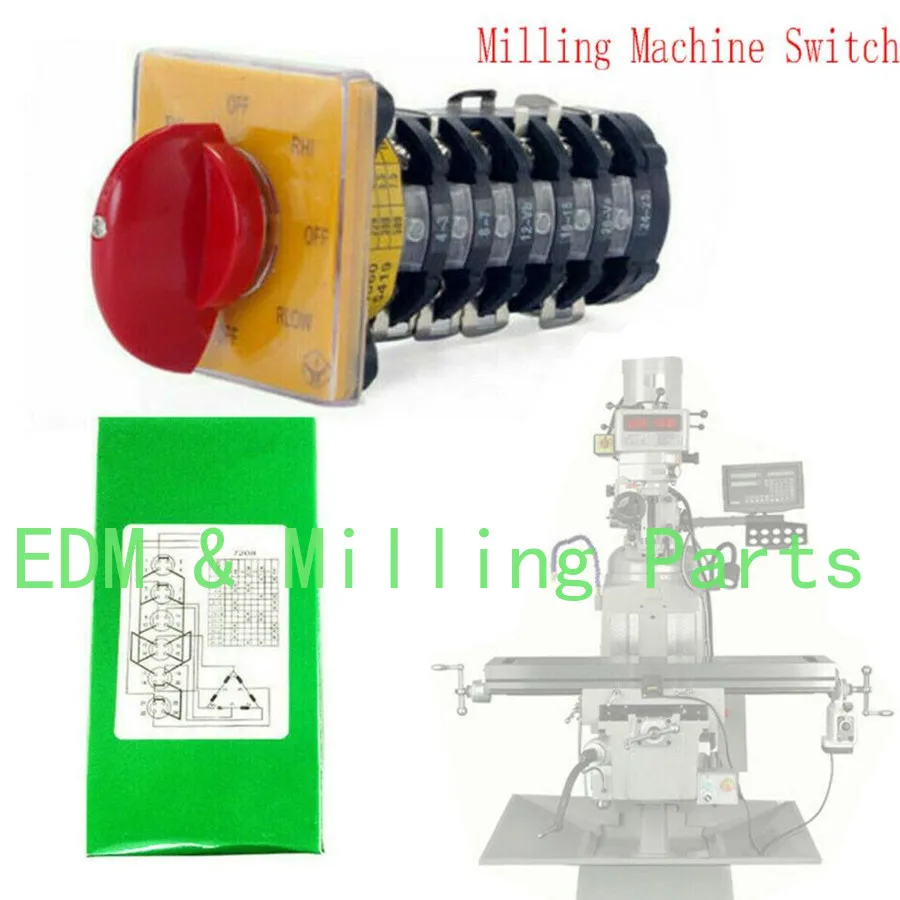 1X Milling Machine Part Import Forward Reverse Speed CNC 6 Part Switch For Bridgeport
1X Milling Machine Part Import Forward Reverse Speed CNC 6 Part Switch For Bridgeport