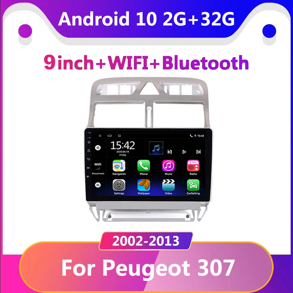 2 Din Auto Car Radio For Peugeot 307 2002 2003 - 2011 2012 2013 Android 10.0 Stereo Video Multimedia Player Supports WiFi Auto
2 Din Auto Car Radio For Peugeot 307 2002 2003 - 2011 2012 2013 Android 10.0 Stereo Video Multimedia Player Supports WiFi Auto
