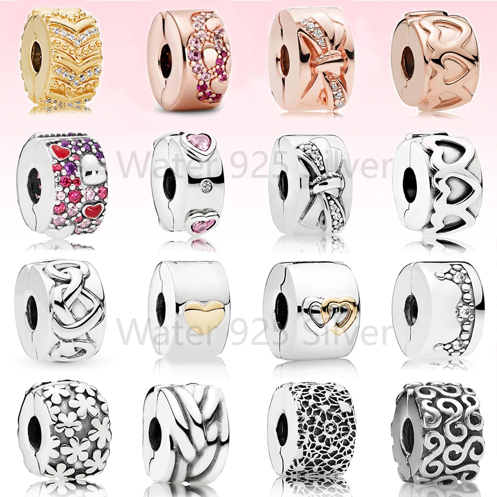 2021 Popular 100% 925 Silver Dazzling Crown Rose Bow Of Hearts Interlocked Fan Pattern Spacer Clip Fit DIY Bracelet For Women
2021 Popular 100% 925 Silver Dazzling Crown Rose Bow Of Hearts Interlocked Fan Pattern Spacer Clip Fit DIY Bracelet For Women