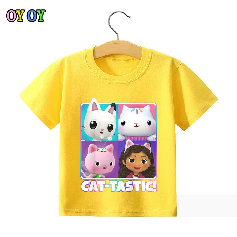 Kids Gabby Cats T-shirt Boys 2021 Summer Clothes Girls Tops Gabbys Dollhouse Christmas Short Sleeve T-shirt Children's Clothing
Kids Gabby Cats T-shirt Boys 2021 Summer Clothes Girls Tops Gabbys Dollhouse Christmas Short Sleeve T-shirt Children's Clothing