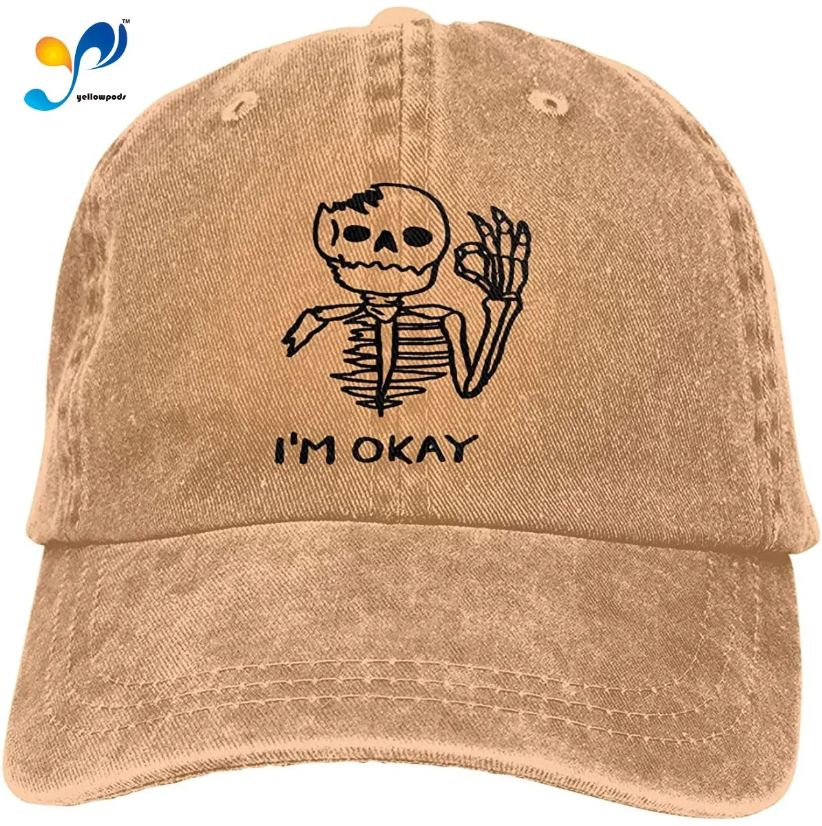 I'm Okay Skull Skeleton Unisex Soft Casquette Cap Fashion Hat Vintage Adjustable Baseball Caps
I'm Okay Skull Skeleton Unisex Soft Casquette Cap Fashion Hat Vintage Adjustable Baseball Caps