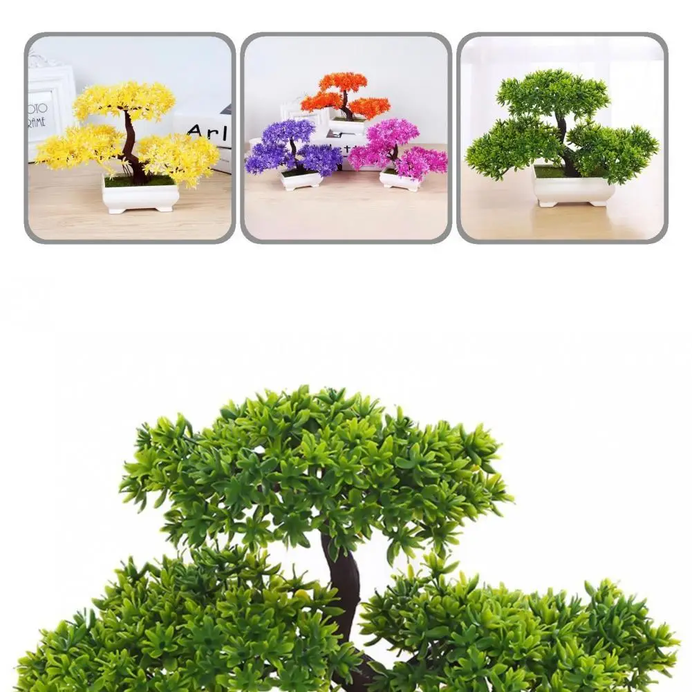Anti-fade Practical Simulation Plants Potted Bonsai Decor for Household 
Anti-fade Practical Simulation Plants Potted Bonsai Decor for Household