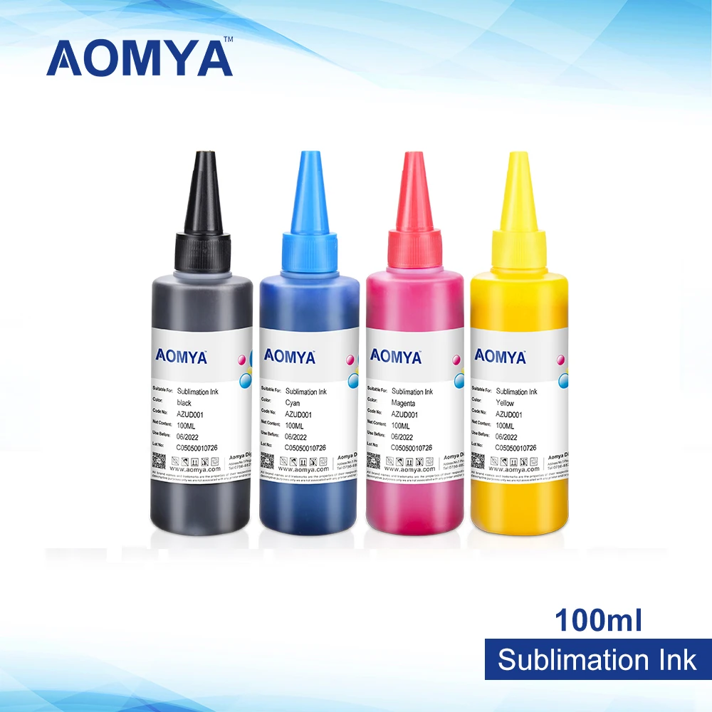 Aomya 4C x 100 мл сублимационные Чернила теплопередача для принтера Epson L210 / L350 L355 tinta