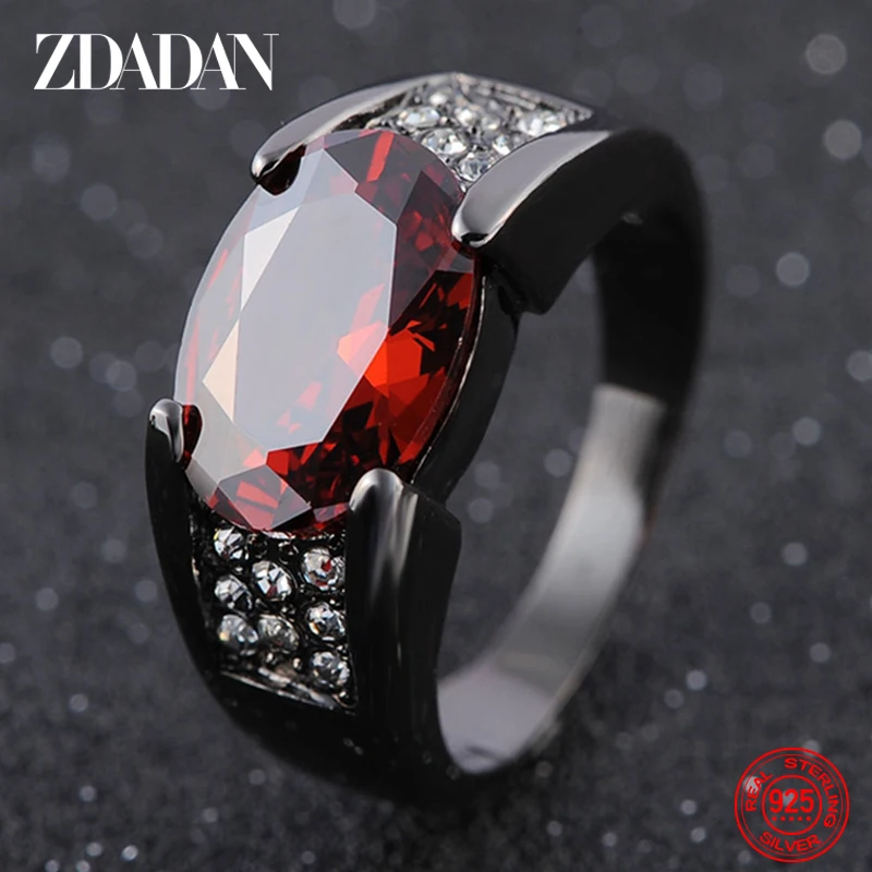 ZDADAN New Arrival 925 Sterling Silver Red Purple Crystal Ring For Men Women Jewelry Party Gift
ZDADAN New Arrival 925 Sterling Silver Red Purple Crystal Ring For Men Women Jewelry Party Gift