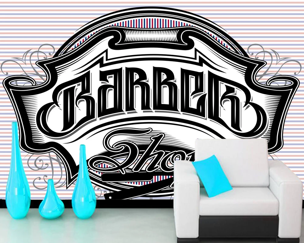 Custom papel DE parede .3d Barber shop sign murals for children room sitting room bedroom wall waterproof wallpaper
Custom papel DE parede .3d Barber shop sign murals for children room sitting room bedroom wall waterproof wallpaper