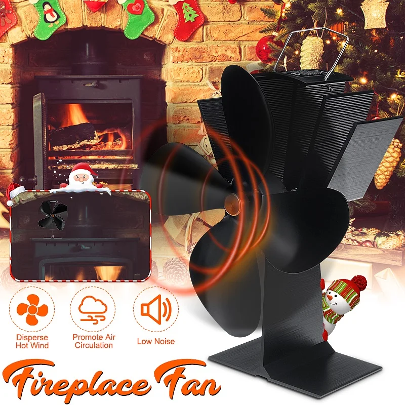 4 Blade Heat Powered Stove Fan Black Fireplace Fan Burner Eco Friendly Quiet Fan Home Fireplace Fan Efficient Heat Distribution
4 Blade Heat Powered Stove Fan Black Fireplace Fan Burner Eco Friendly Quiet Fan Home Fireplace Fan Efficient Heat Distribution