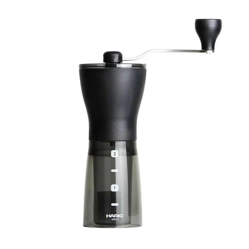 

Японская портативная ручная кофемолка HARIO MSS с функциями перемолка кофе, керамический механизм, ручной помол, измельчение кофейных зерен