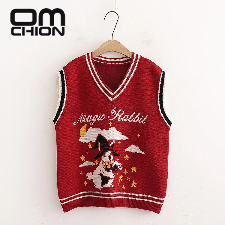 OMCHION свитер жилет 2021 новый женский свитер без рукавов вязаный жилет для весны шикарный корейский Свободный свитер Топ BN40 
OMCHION свитер жилет 2021 новый женский свитер без рукавов вязаный жилет для весны шикарный корейский Свободный свитер Топ BN40