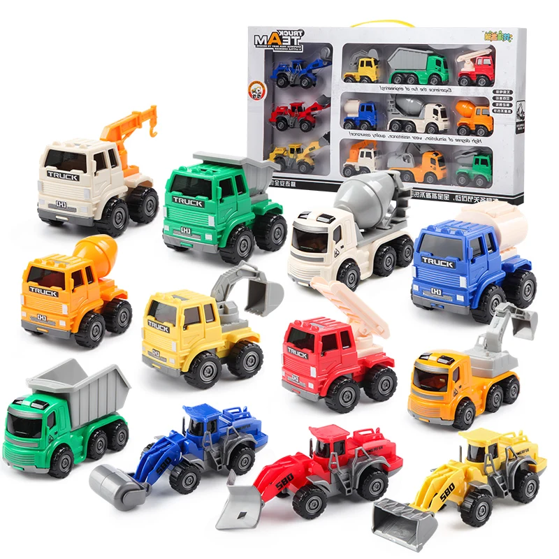 Plastic Inertia Car Set Display Cute Dump Truck Fall Resistant Model Engineering Vehicle Toys Excavator Voiture Kids Toys DG50TC
Plastic Inertia Car Set Display Cute Dump Truck Fall Resistant Model Engineering Vehicle Toys Excavator Voiture Kids Toys DG50TC