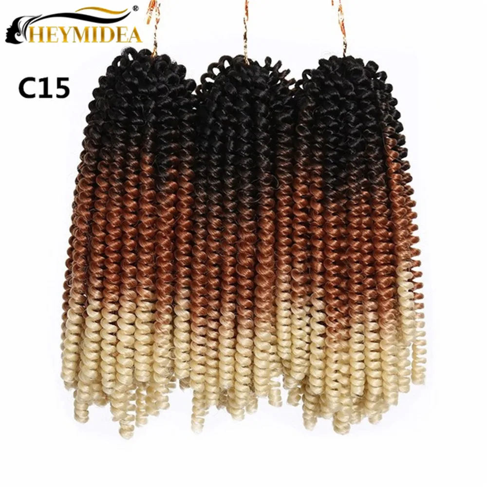 8Inch Short Spring Twist Crochet Hair Synthetic Braids Extensions Ombre High Temperature Fiber for Women HEYMEDIA
8Inch Short Spring Twist Crochet Hair Synthetic Braids Extensions Ombre High Temperature Fiber for Women HEYMEDIA