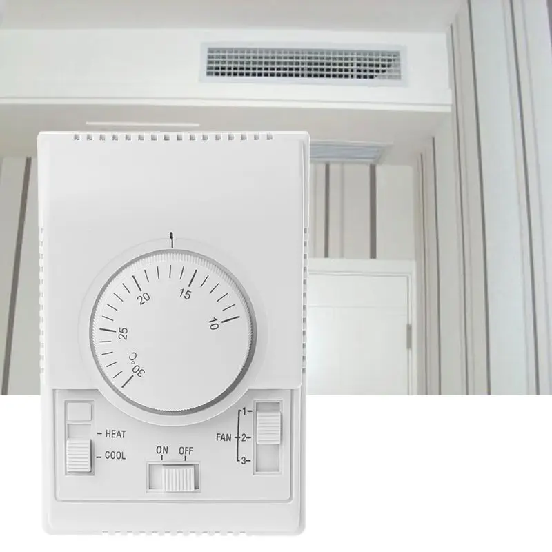 2021 New AC 220V Room Mechanical Thermostat Control Switch Air Conditioner Fan Coil Temperature Controller
2021 New AC 220V Room Mechanical Thermostat Control Switch Air Conditioner Fan Coil Temperature Controller